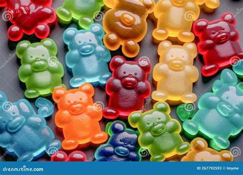 Assorted Gummy Bear Candies. Jelly Sweets. Generative AI Stock ...
