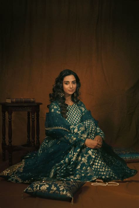 Meenakshi Chaudhary - Prakruti Anarkali Set – House of Anjana Bohra
