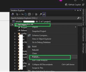 Image result for Create Dacpac File Visual Studio
