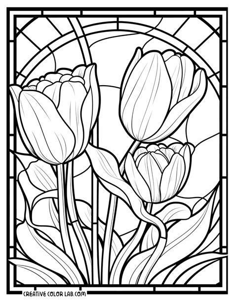 Tulip Coloring Pages Cute Flower Coloring Pages, Spring Flowers