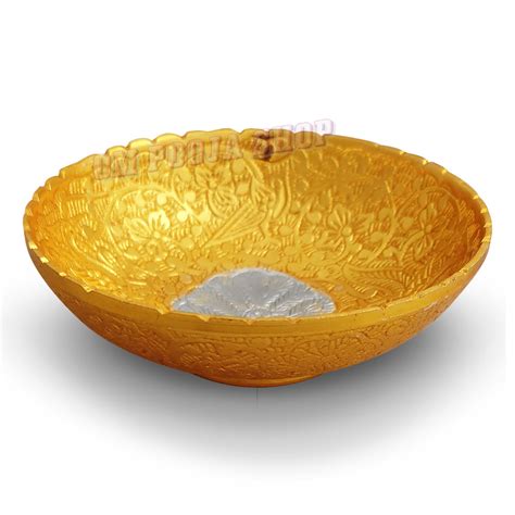 Pure German Silver Peacock Design Bowl for Prashad
