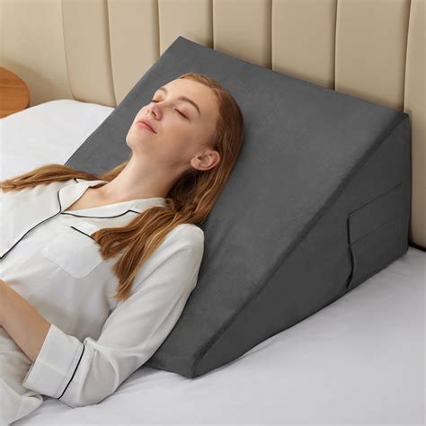 Amazon.com: Bedluxe Almohada de cuña de cama para dormir, almohada de ...