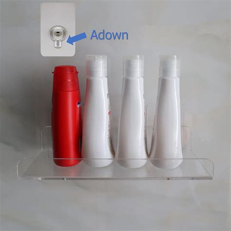 EIKS Clear Acrylic Floating Shelves Work Wall Mount India | Ubuy