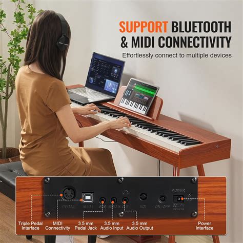 VEVOR Weighted Digital Piano, 88 Key Fully Weighted India | Ubuy
