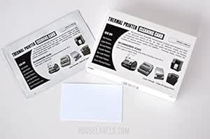 HouseLabels 2.1" x 3.4" Thermal Printer Cleaning Card for Printhead ...