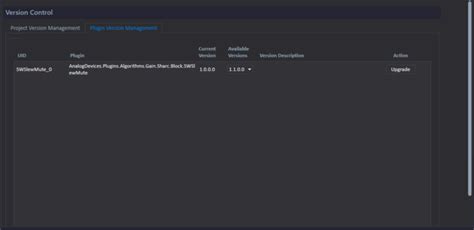 Plugin Version Management [Analog Devices Wiki]