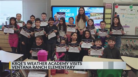 KRQE Weather Academy visits Ventana Ranch Elementary School – KRQE NEWS ...