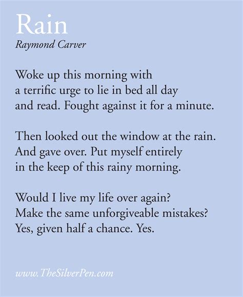 Famous Rain Poems