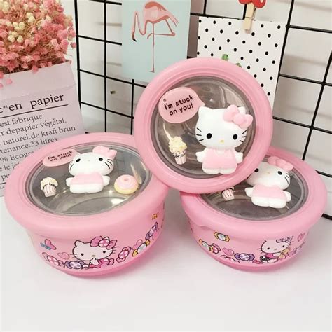 Buy Cute Hello Kitty Lunch Box for Kids Thermos for Food Storage ...