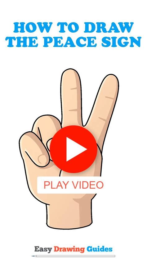 Image result for Peace Sign Drawing Tutorial
