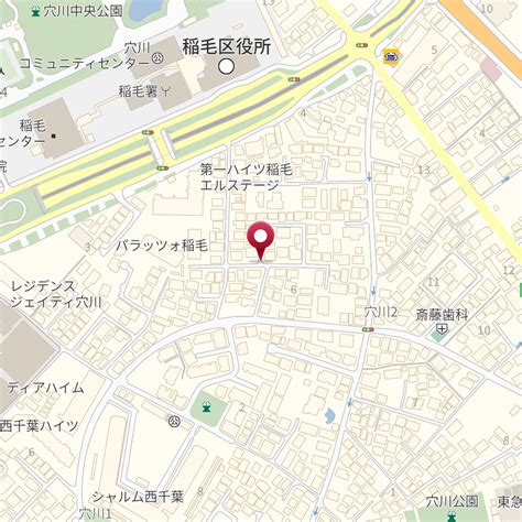 〒263-0024 千葉県千葉市稲毛区穴川2 の地図 - MapFan