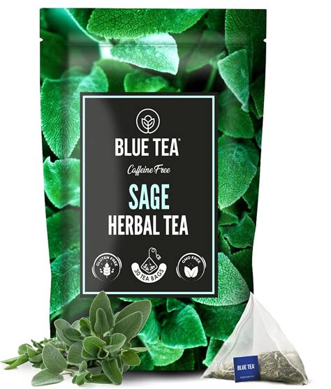 BLUE TEA-Sage Tea-30 Tea Bags-Plant Based | ANTI-INFLAMMATORY TEA ...