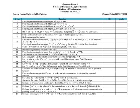 Question Bank-5 BBS01T1001 New Format - Question Bank 5 School of ...