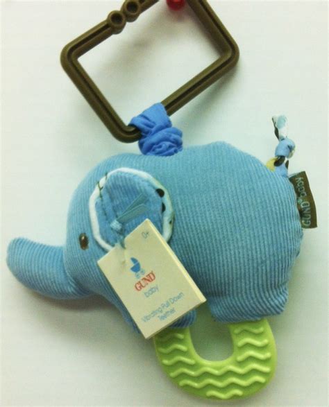 Baby Gund Vibrating Elephant Pull Down Teether : Amazon.in: Baby Products