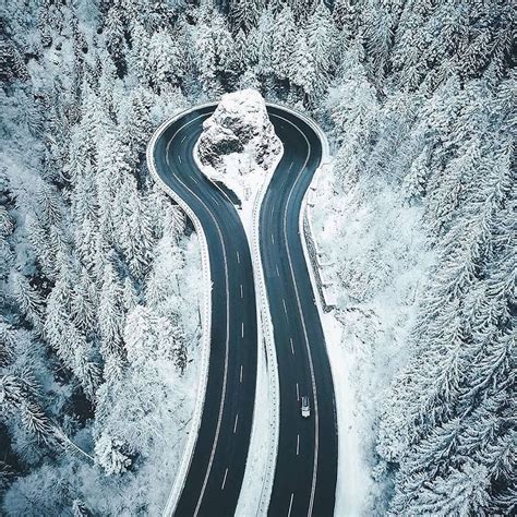 Nature 🌿 Travel 🛫 Animals 🦁 on Instagram: “Winding roads, snow covered ...