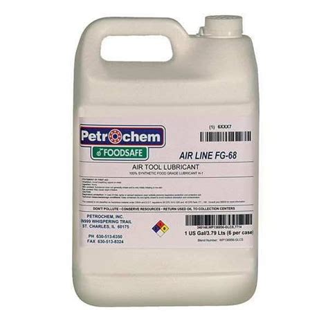 Petrochem Food Grade Synthetic Lubricant, 1 Gal. FOODSAFE AIRLINE TOOL ...