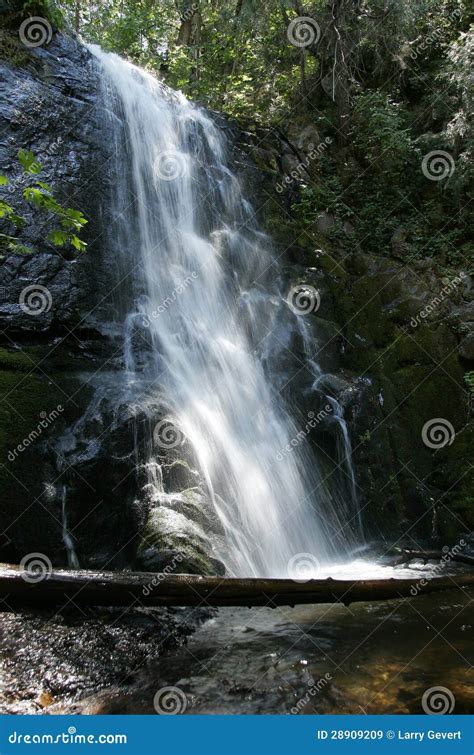 Waterfall in Sequoia National Park Stock Image - Image of america ...