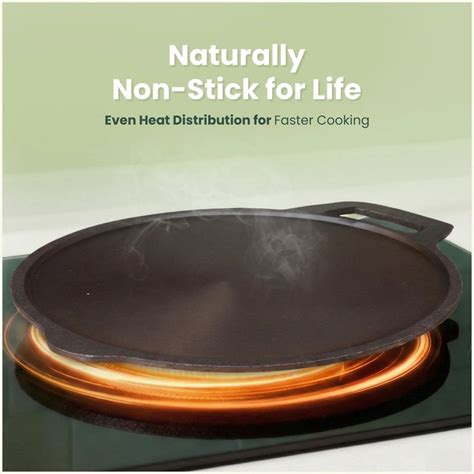 Buy Best Cast Iron Dosa Tawa 11/12 Inch Online - The Indus Valley