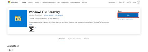 Install Windows File Recovery 的图像结果