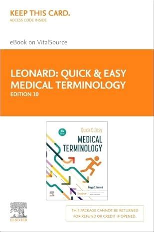 Buy Quick & Easy Medical Terminology Elsevier Ebook on Vitalsource ...