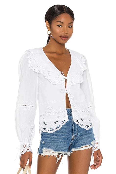 Tularosa Colleen Top in White | REVOLVE