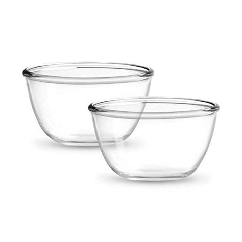 Buy MILTON Glass Mixing Bowl - 1000ml, Set of 2, Transparent Online at ...