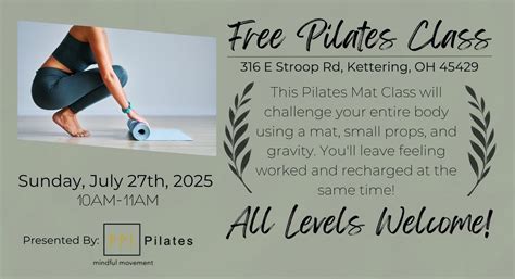 FREE Pilates Class! Hosted By Roderer Shoe Center | Led By-Mindful ...