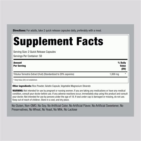 Piping Rock Ultra Tribulus Max - 100 Capsules India | Ubuy