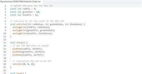 Synchronous RGB PWM Arduino Code Development | Freelancer