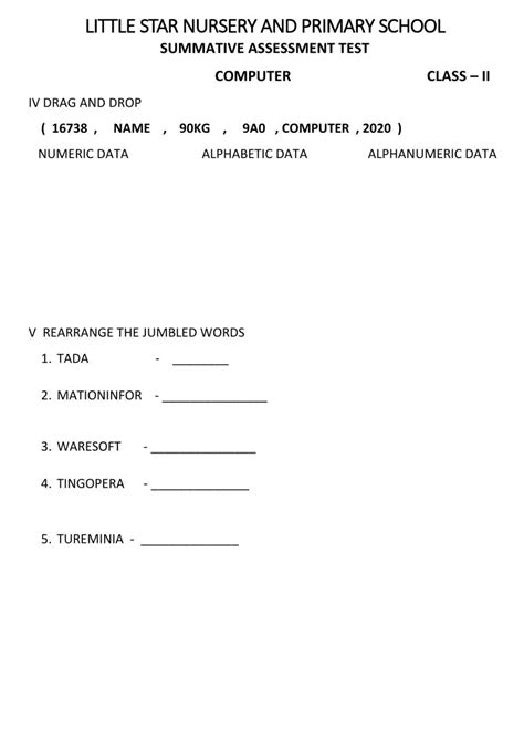 Computer Worksheets for Grade 2 的图像结果