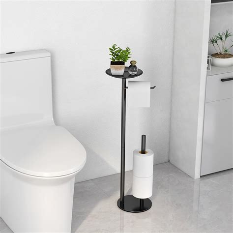 Amazon.com: FLE Toilet Paper Holder Stand, Toilet Paper Holder Stand ...