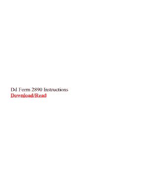 DD Form 2890 Instructions - Blank Fillable Template | Fill Out, Print ...