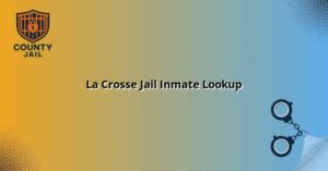La Crosse Jail Inmate Lookup