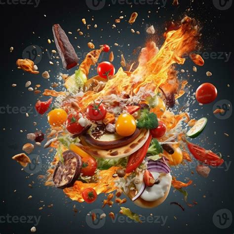 Image result for Exploding Food Particles