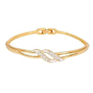 Estele Jewellery Bracelet For Women Gold & Rhodium Plated Wave Designer ...