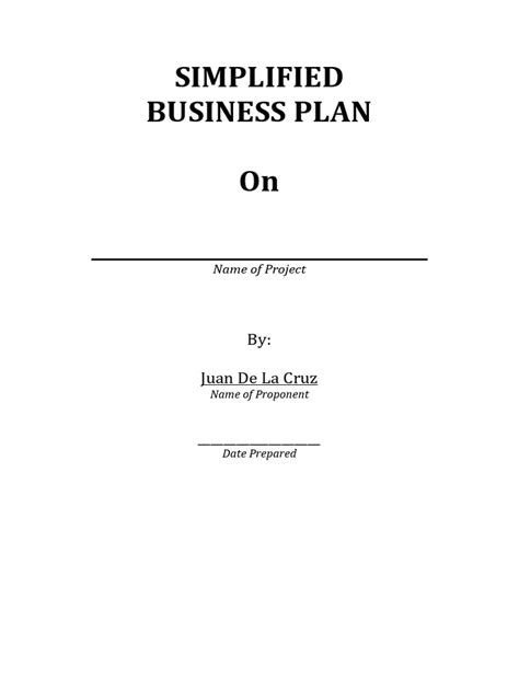 Small Business Plan Sample 的图像结果