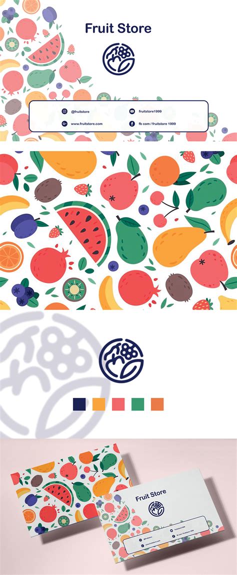 Business Card Design of Drigd Fruit Shop 的图像结果