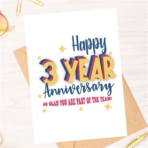 3 Year Work Anniversary 11,460 Milestone Work Anniversary High Res