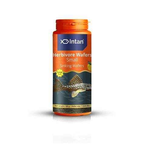 Intan Herbivore Wafers | Premium Spirulina Herbivore Fish Food | 5mm d ...