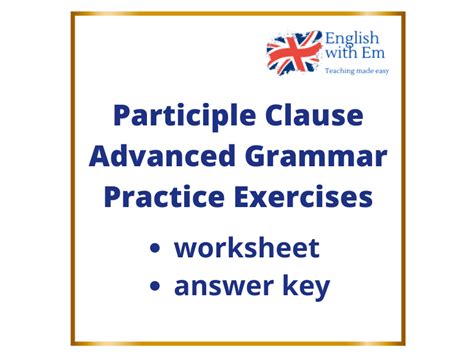 Image result for Participle Clauses Exercises