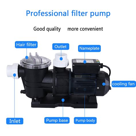 Buy 1.2HP Inground / Above Ground Swimming Pool Pump 1.5 NPT Single ...