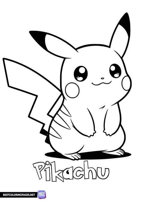 Pikachu Coloring Page Free Printable
