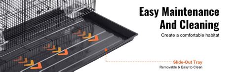 Buy VAYINATO Iron 2 Feet (24 Inch) Black Color Birds Cage For Budgies ...