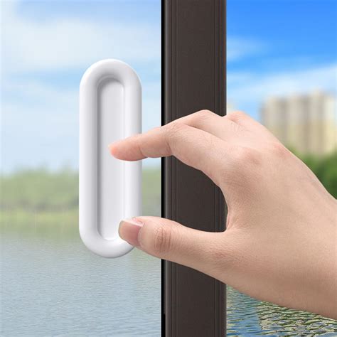 BowieMall 4 Pcs Self Adhesive Handles for Sliding Window Cabinets ...