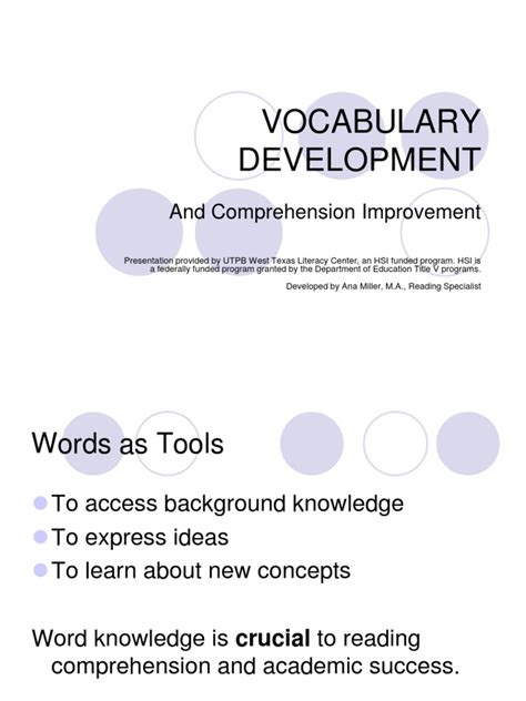 Image result for Vocabulary Development