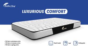 Feather Sleep Dual Comfort Hybrid Ortho Reversible Mattress Gel Foam ...