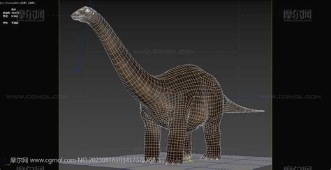 迷惑龙,恐龙_爬行动物模型下载-摩尔网CGMOL