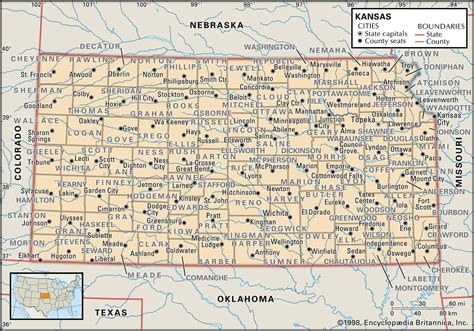 Kansas Map - Explore the State with Detailed County Map