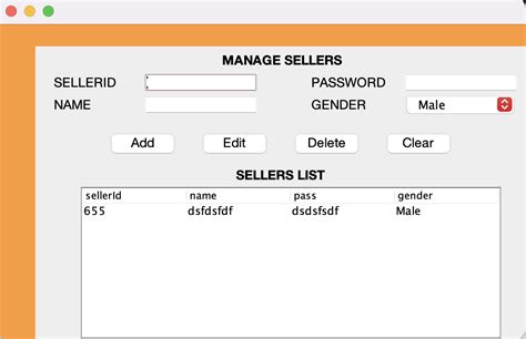 Image result for Java GUI About Shop