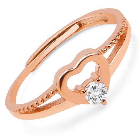 Beloved 925 Silver Ring in Rose Gold (Adjustable) - Valentine's Gift ...